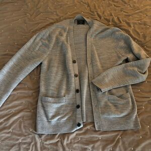 Gray Cardigan Sweater